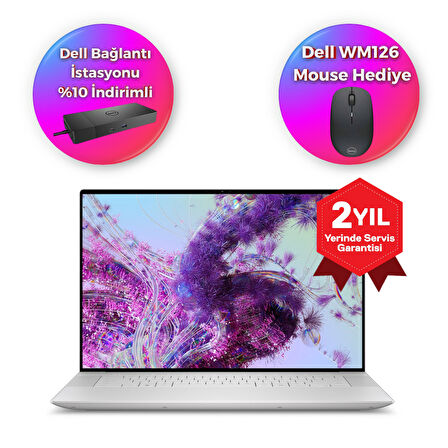 Dell XPS 16 9640 Ultra 7 155H 32GB 2TB SSD 8GB RTX4060 16.3 FHD+ Windows 11 Pro XPS9640U7F321WP-2TB