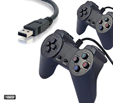 OYUN KOLU GAMEPAD KABLOLU PC 2 ADET NARITA USB-701D