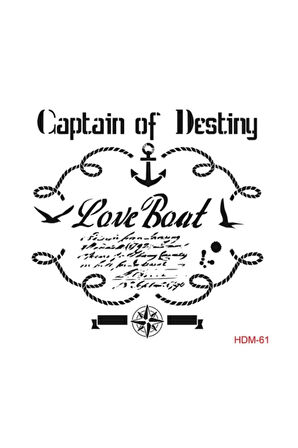 Deniz Stencil (şablon) 25x25 Cm