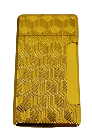 Black Martin Tek Torch Pürmüz Gold Desenli Metal Puro Çakmağı