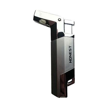 Honest Gümüş Tek Torch Pürmüz Puro Çakmağı