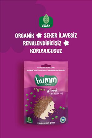 Humm Organic Organik Pancarlı Vegan Grissini 55g X 6 Adet