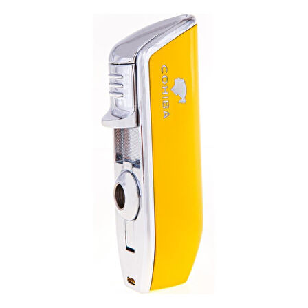 Cohiba Sarı Üç Torch Pürmüz Çakmak Ve Metal Kesici Set
