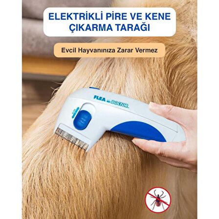 Flea Doctor Kedi Ve Köpekler İçin Pilli Pire Tarağı