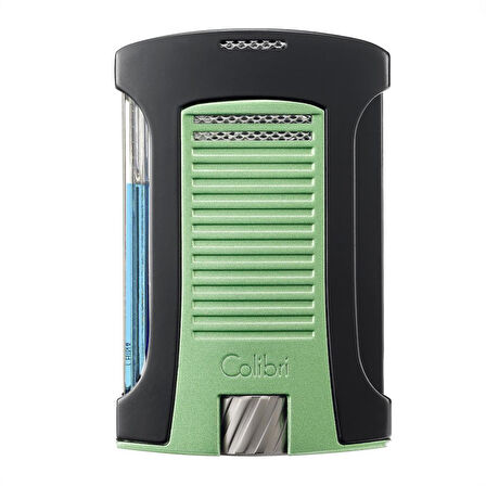 Colibri Daytona Tek Torch Metalik Yeşil-Siyah Puro Çakmağı