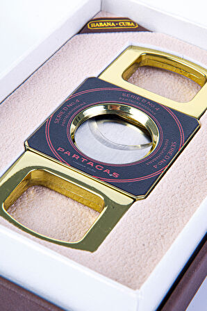 Cohiba Partagas Özel Üretim Siyah-Gold Puro Makası Kesici