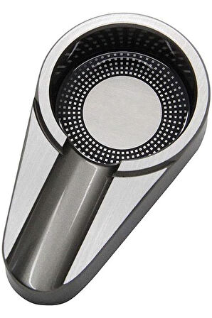 PQ Gümüş Gunmetal Tekli Büyük Puro Küllüğü