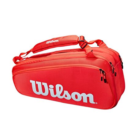 Wilson Super Tour 6 PK Kırmızı Tenis Raket Çantası