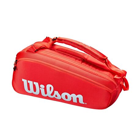 Wilson Super Tour 6 PK Kırmızı Tenis Raket Çantası