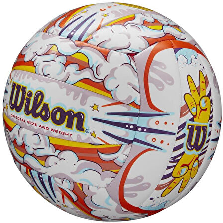 Wilson Plaj Voleybol Topu Graffiti Peace VB White/Orange OF WV4006901XBOF