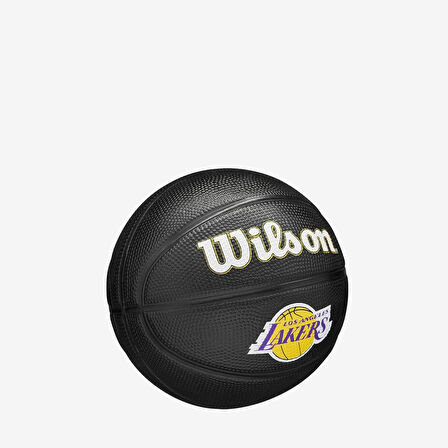 Wilson Mini Basketbol Topu NBA TEAM TRIBUTE MINI BLACK LA LAKERS WZ4017601XB3