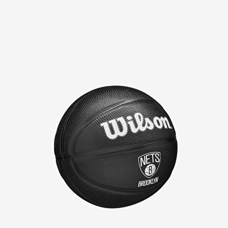 Wilson Mini Basketbol Topu NBA TEAM TRIBUTE MINI BLACK BR NETS WZ4017604XB3