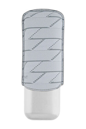 S.T. Dupont Coated Canvas Monogram Parlak Gri İkili Deri Puro Kılıfı 183480