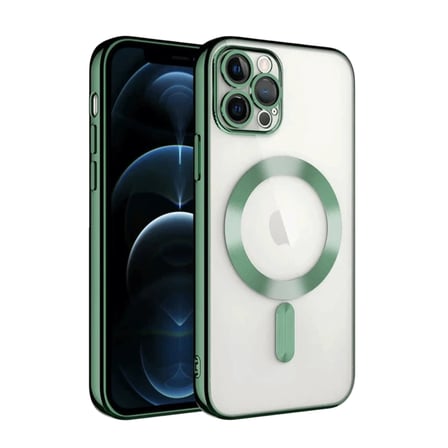 Apple iPhone 13 Pro Kılıf Kross Magneticsafe Kapak - Koyu Yeşil
