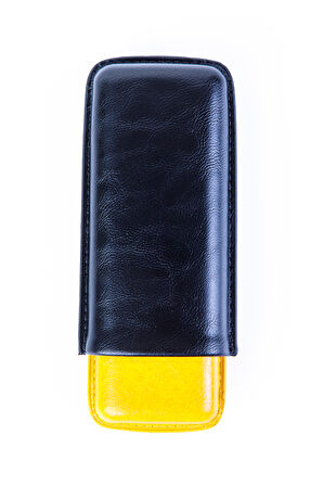 Cohiba Sarı-Siyah İkili Deri Puro Kılıfı