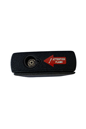 PremiumQuality Tek Torch Pürmüz Siyah Metal Puro Çakmağı