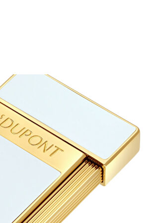 S.T. Dupont Lacquered Slimmy Beyaz Puro Çakmağı 28224