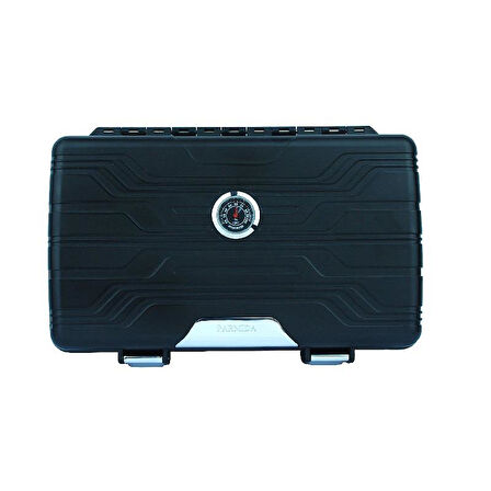 Parmida Seyahat Tipi Mat Siyah Humidor Puro Kutusu