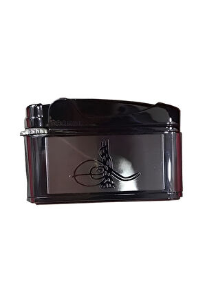 Promise Soft Flame Gunmetal Tuğra Desenli Metal Çakmak
