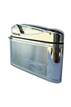 Promise Soft Flame Gümüş Atatürk İmzalı Metal Çakmak