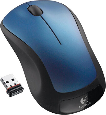 Logitech M310 XL Mouse Tam Boy Rahat Kauçuk Kenarlı Tavuskuşu Mavisi