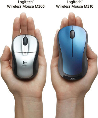 Logitech M310 XL Mouse Tam Boy Rahat Kauçuk Kenarlı Tavuskuşu Mavisi