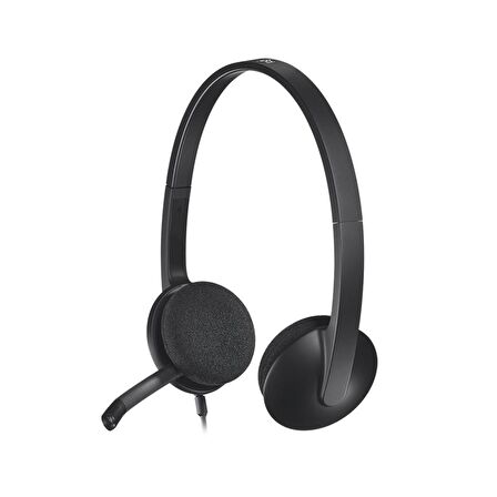 Logitech H340 USB Stereo Mikrofonlu Kulaküstü Kulaklık Siyah