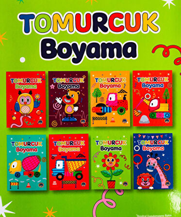 Kapris Tomurcuk Boyama Kitabı 8 Kitap 48 Sayfa