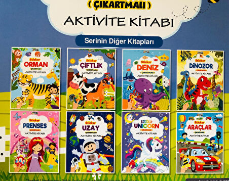 Kapris Sticker Çıkartmalı Aktivite Kitabı 8 Kitap 24 Sayfa