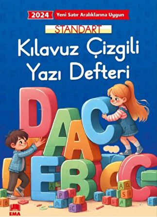 2024 Yeni Satır Aralıklarına Uygun Standart Klavuz Çizgili Güzel Yazı Defteri 2 Adet A4 Boyutlu MAVİ