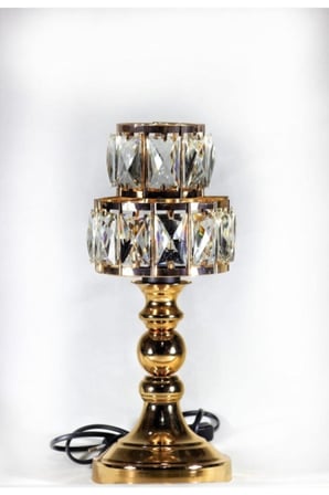 Modern Taşlı Gold Masa Lambası