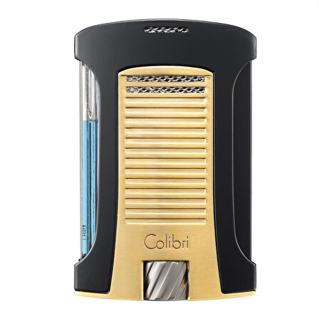 Colibri Daytona Tek Torch Pürmüz Gold-Siyah Puro Çakmağı