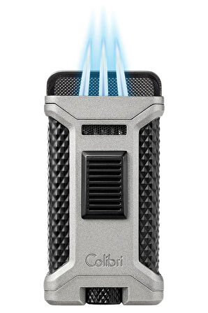 Colibri Ascari 3 Torch Pürmüz Gümüş Puro Çakmağı