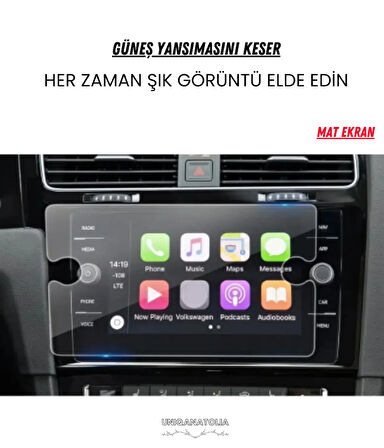 Passat B8 8.5 inç 2020-2023 Navigasyon ve Multimedya Uyumlu Mat Ekran Koruyucu
