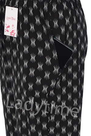 Vip Lüx Cepli Viskon Kadın Pijama Altı ze25