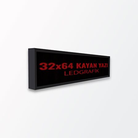 Ledgrafik 32 x 64 kırmızı kayanyazı