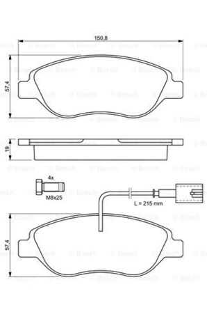 Ön Balata Bravo 07->/mıto 955 08-> Delta 10->/egea 15-> Büyük Tıp (çıft Fıslı)