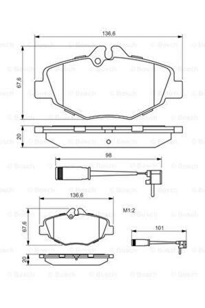 Mercedes E- Seri 2002-(w211) -1 Ön Balata Marka
