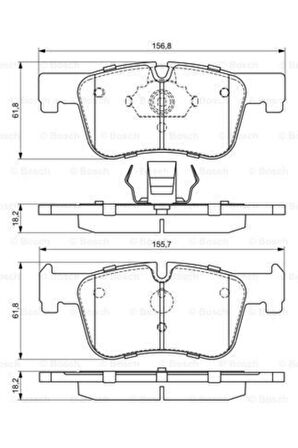 Ön Balata Bmw 1-serı 10->(f20)/3-serı 11->(f30)/4-serı 13->(f32) 