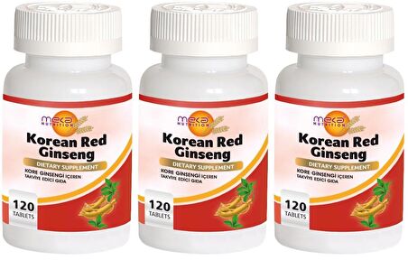 Kırmızı Kore Ginsengi 3x120 Tablet Korean Red Ginseng