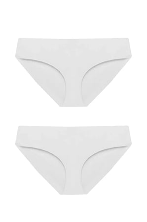 2'li Kadın Dikişsiz Lazer Kesim Bikini Külot – İz Yapmaz, No Show Rahat İç Çamaşırı - 301