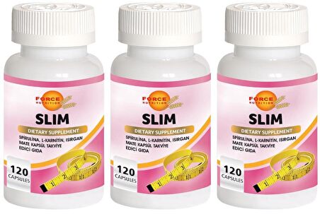 Slim 3x120 Kapsül Spirulina Sinemaki Biberiye Keten Rezene L-Carnitine