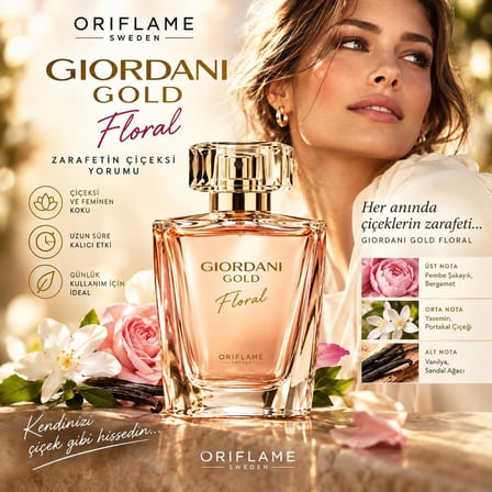 ORIFLAME GIORDINI GOLD FLORAL