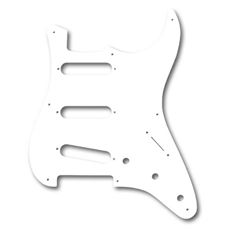 Fender Pickguard \'50s Strat 8 Hole S/S/S WHT