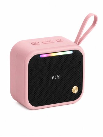 Blic BLS-87 Taşınabilir Hoparlör Pembe 6 W Bluetooth 5.4 LED Işıklı Askılı