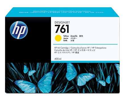 Hp 761 Cm992A Sarı Kartuş Yeni Tarih 2023