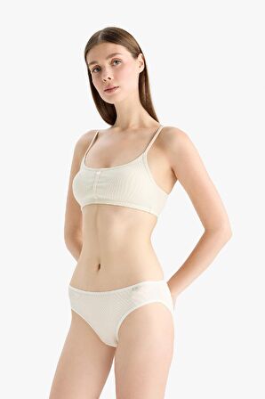 DeFacto Ribana 3'lü Askılı Slip Külot-Fall in Love D6404AX25SPGR93