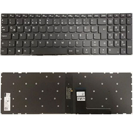 Lenovo ideaPad 510-15IKB, 80SV Uyumlu Klavye Tuş Takımı Led Işıklı Siyah TR