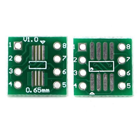 8 Pinli SO/MSOP/TSAOP/SOIC/SOP8'yi DIP8'e Dönüştürücü Kart