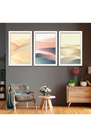 Gold Aynalı Pleksi Çerçeveli Fatiha, Nas, Felak Suresi Dini Üçlü Mdf Tablo Seti